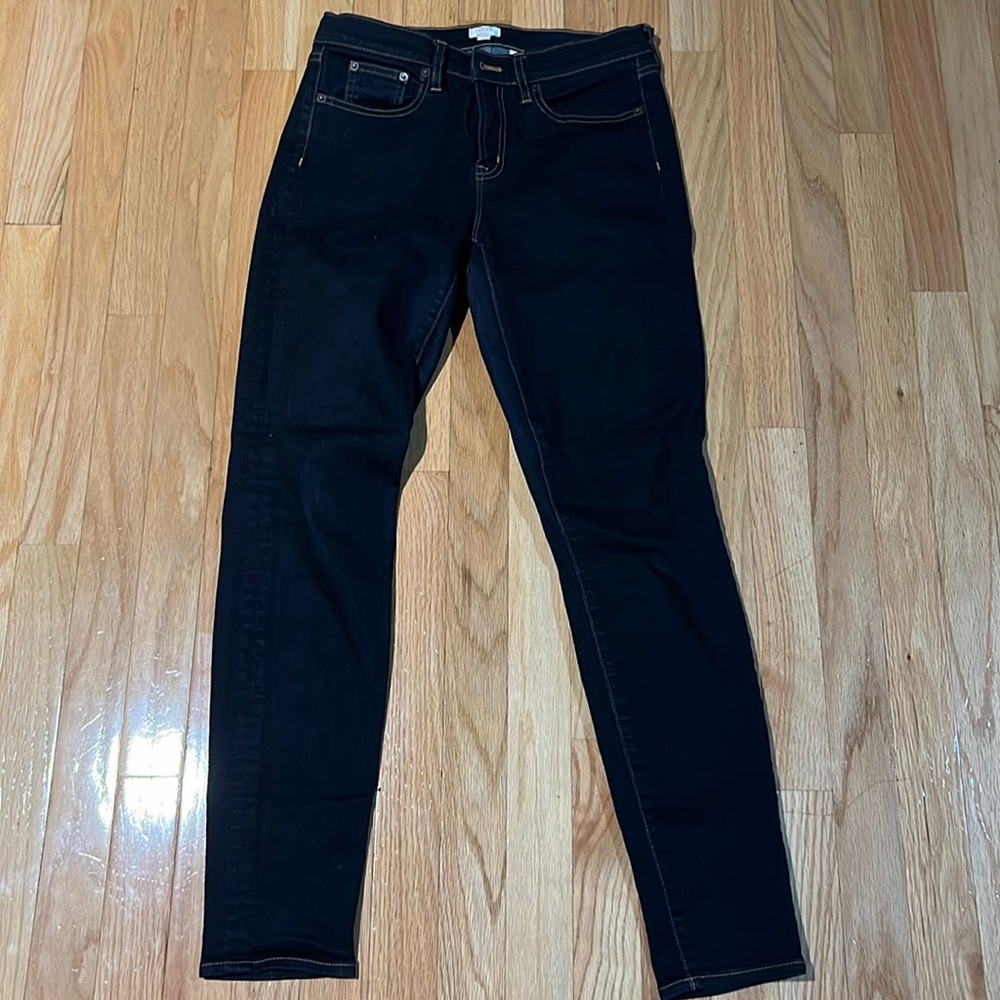 J Crew dark wash skinny jeans